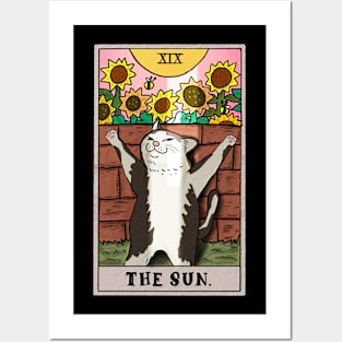 Funny cat | The Sun tarot deck - funny tarot cat Posters and Art